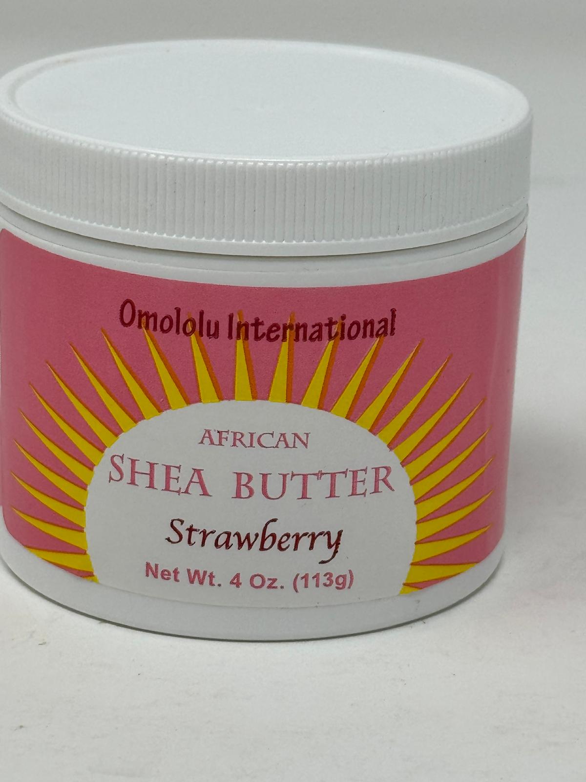 Omololu International African Shea Butter-Strawberry