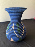 Blue Basket With Pattern