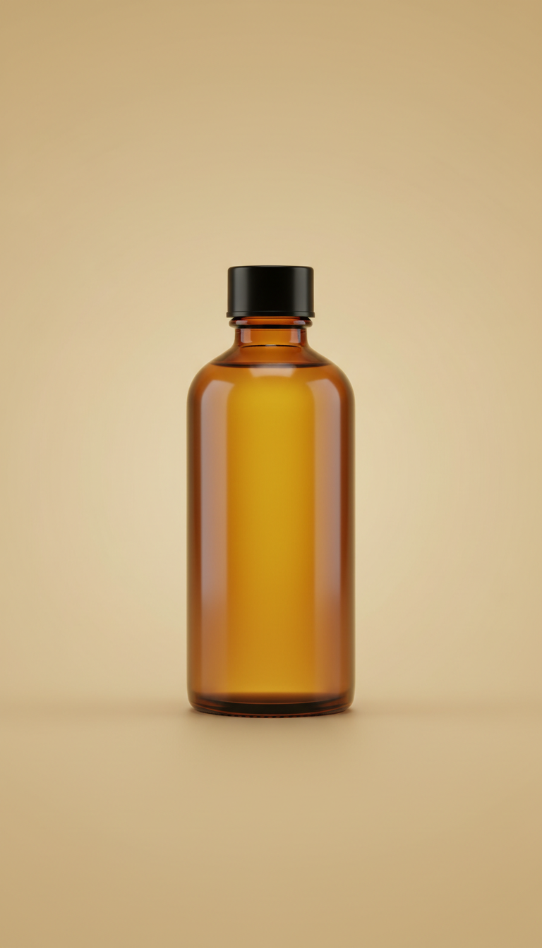 Natural Body Oil In Amber Glass