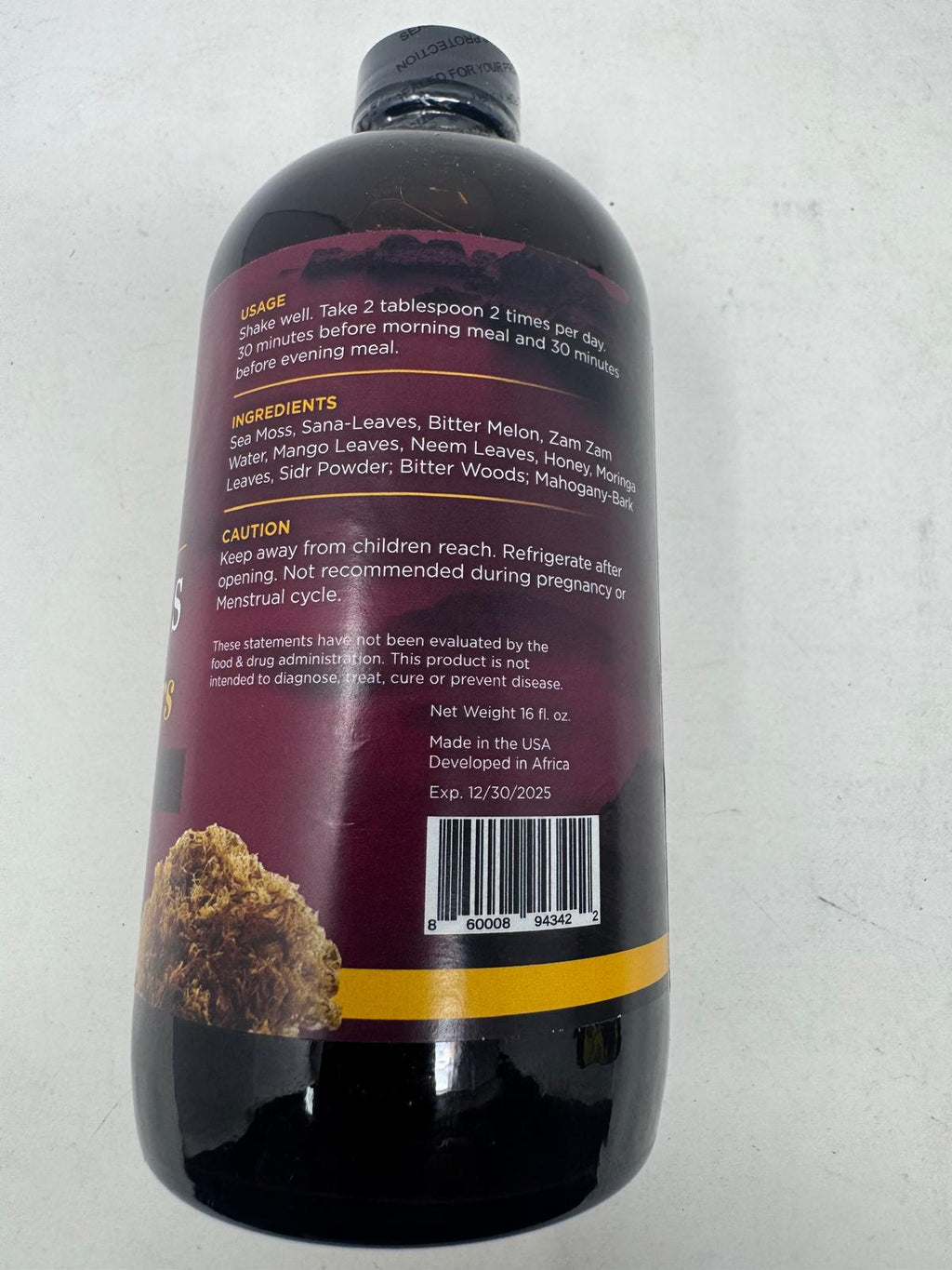 Al-Afia Sea Moss Living Bitters