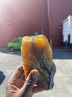 Yellow fluorite From Mozambique